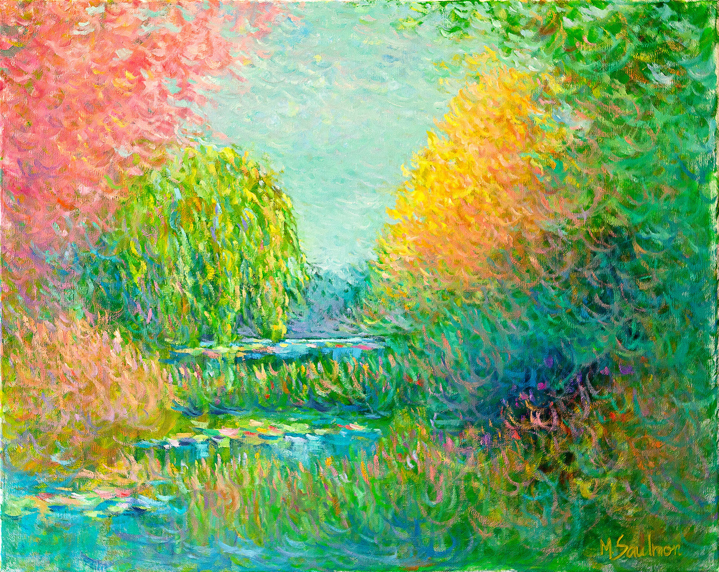 Blossoming Waters: Springtime Creek Fine Art Prints
