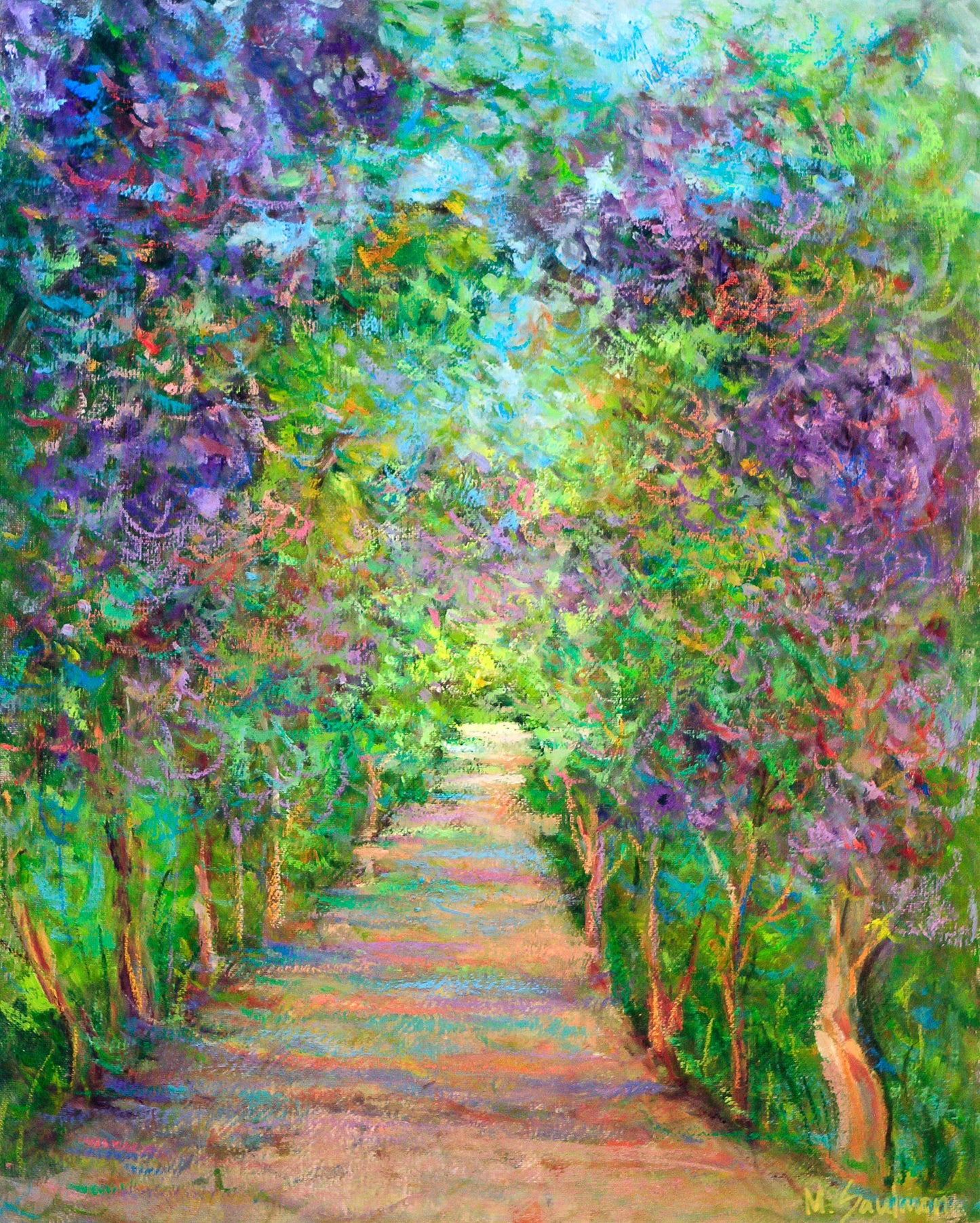 "Purple Wisteria" Original Painting