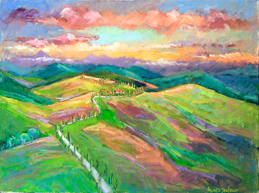 Tuscan Sunset Symphony Fine Art Prints