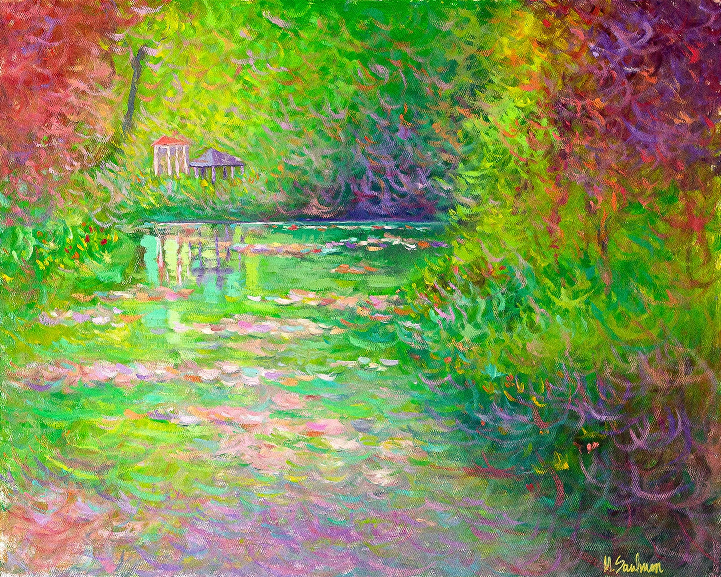 Tranquil Blooms: Garden of Water Lilies Fine Art Prints