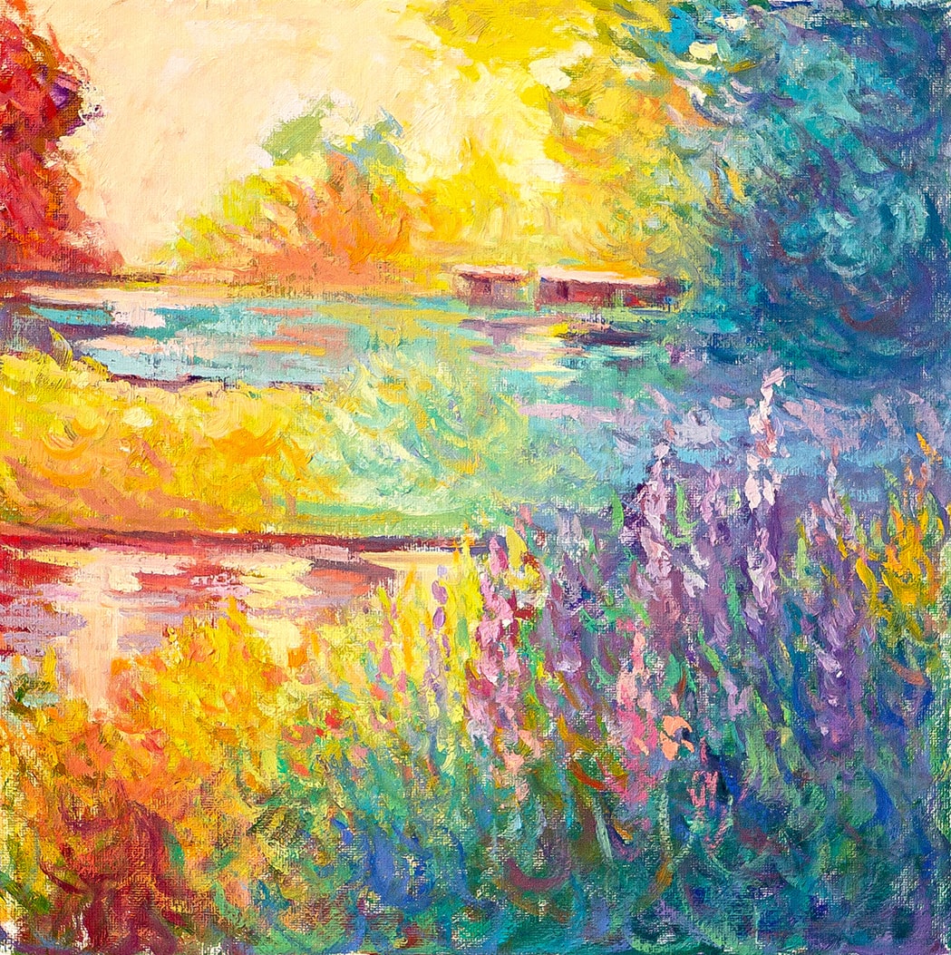 Radiant Horizon: Sunset Reflections